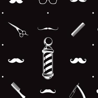 Imagem de Papel de Parede Adesivo Casual Barbearia - 110 - Multimpressão