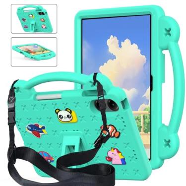 Imagem de YRH Capa para tablet Onn 12.1 Pro 2024 (modelo 100146663), capa infantil de EVA com alça para tablet Walmart Surf Onn de 12,1 polegadas, verde