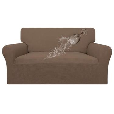 Imagem de Capa de sofá impermeável Loveseat Easy-Going Brown