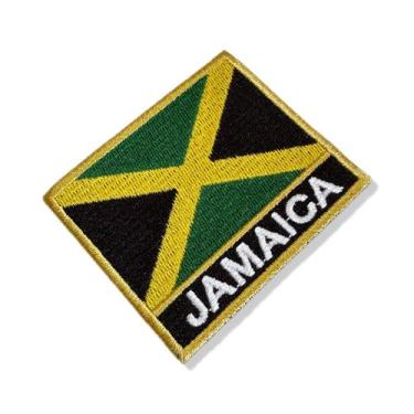 Imagem de BP0036N-001 Bandeira Jamaica Patch Bordado 7,5x6,3cm - BR44