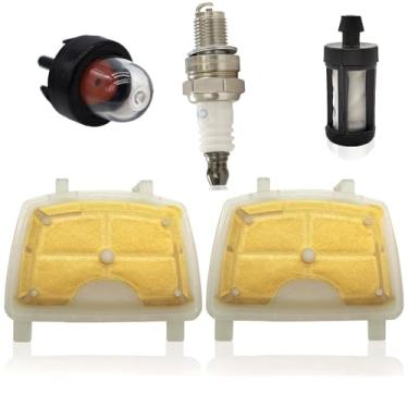 Imagem de 2 lâmpadas de filtro de ar com vela de ignição para motosserra Stihl MS171 MS171C MS181 MS181C MS211 MS211C 1139 120 1602