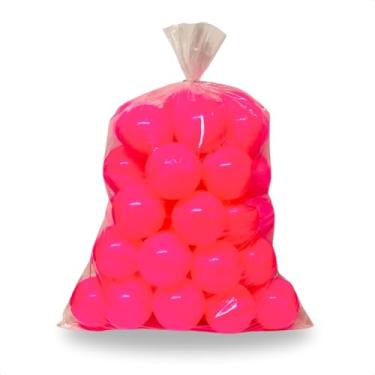 Imagem de Kit Com 25 Unidades De Bolinha Para Piscina De Crianças Não Amassam Bolas Divertida Cor Vibrante (Pink)