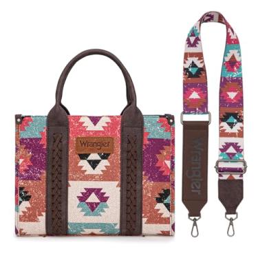 Imagem de Montana West Bolsa feminina Wrangler com ombro ocidental, boho, asteca, bolsa, Ca Guitar Strap-coffe, One Size