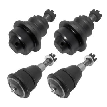 Imagem de UOIENRT 4 peças KR6693 substituição de junta esférica inferior e superior do braço de controle para Chevy Silverado Substituição para GMC Sierra 2500HD 3500H 2001-2010