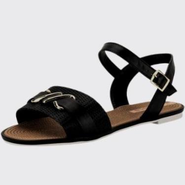 Imagem de Sandália Flat Feminina Rasteira Slide Moleca 5297.473.29140-Feminino