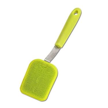 Imagem de Escova De Limpeza Em Silicone Vidros E Louças Sempre Novos Verde - YAA