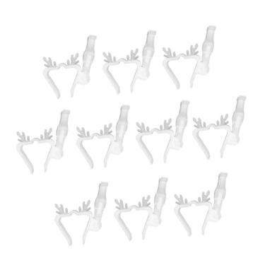 Imagem de Baoblaze 10x Clipes de Luz de Natal Clipes de Gancho de Luz Externa Versáteis Ganchos de Suspensão de Calha Resistente Suporte de Iluminação Universal