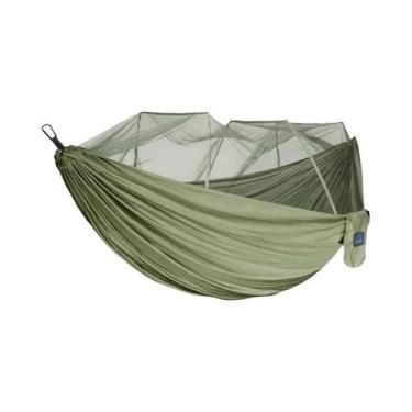 Imagem de Rede De Camping De Nylon Tamanho Duplo E Simples Com Mosquiteiro, Rede