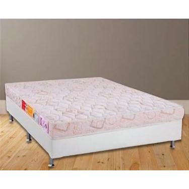 Imagem de Conjunto Box Casal (Colchão Diamante D33 Orthocrin + Base), Marrom, Co