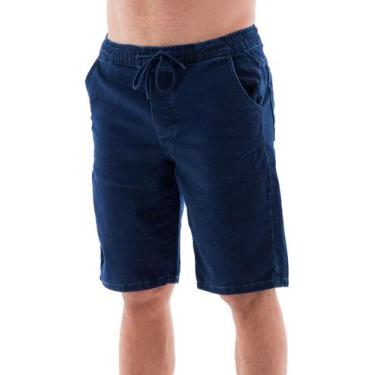 Imagem de Bermuda Jeans Masculina Arauto Jogger - Arauto Jeans, Azul escuro, 46
