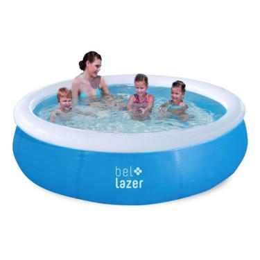 Imagem de Piscina Inflável PVC poliéster resistente 1000L Azul Belfix