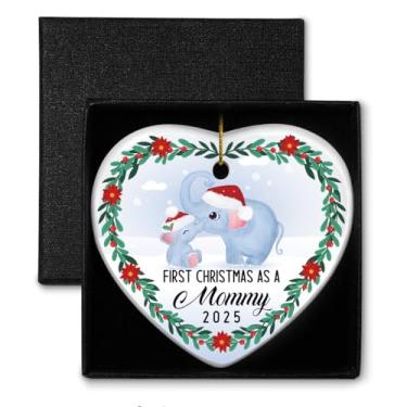 Imagem de Christmas Ornament Gifts for New Mom, First Christmas as A Mommy, Holiday Christmas Tree Decorations Ornaments Gifts for Family, Christmas Tree Keepsake Ornaments for New Mother and New Born Baby