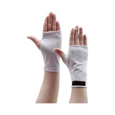 Imagem de Luvas De Proteção Solar De Dedos Cortados Para Homens E Mulheres, Resp