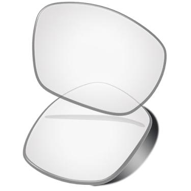 Imagem de Vonxyz Lentes | Chave de fenda de reposição para óculos de sol Oakley Plaintiff Squared OO4063 - Várias opções, Transparente de alta intensidade, 0