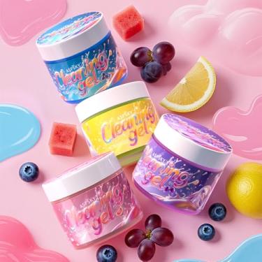 Imagem de Gel de limpeza de carro ASF (aroma de frutas, 4 pacotes) Massa de limpeza universal para interior de carro Slime Kit de limpeza perfeito suprimentos ferramentas de detalhes automotivos acessórios