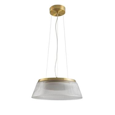 Imagem de PENDENTE DOLCA TRANSPARENTE/LATÃO 1XLED 24W