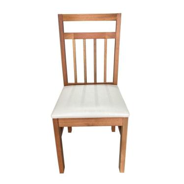 Imagem de Cadeira Paris Avelã Madeira Acento Estof Tecido Bege V31