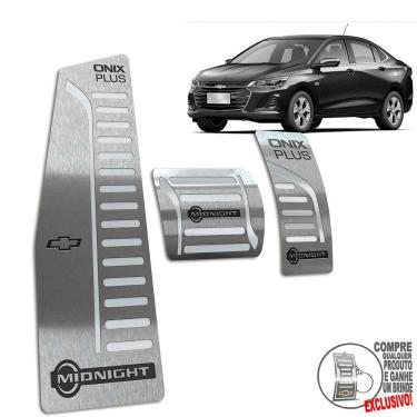 Imagem de Descanso + Pedaleira Onix Plus Midnight 2020 2022 Prata