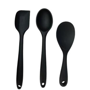 Imagem de Conjunto de 3 Peças - Colher de Arroz 22,5cm e 27cm e Espátula 27cm em