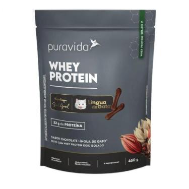 Imagem de Whey Isolado 450g Língua de Gato Puravida