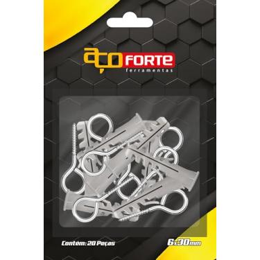 Imagem de JOGO DE PARAFUSO PITÃO COM BUCHA N.10X50MM COM 12 PEÇAS - CM36