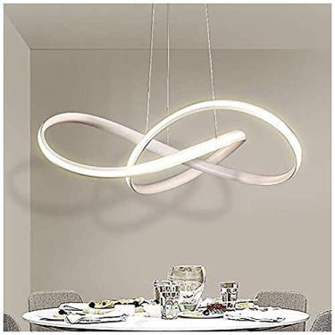 Imagem de Lustres luxuosos, luminária de mesa de jantar LED, luminária de cozinha, luminária de teto, lustres com controle remoto regulável, luminária de jantar de metal acrílico de design moderno, lâ