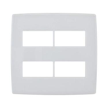 Imagem de Placa 4x4 4 Módulo Distanciados PialPlus Branco
