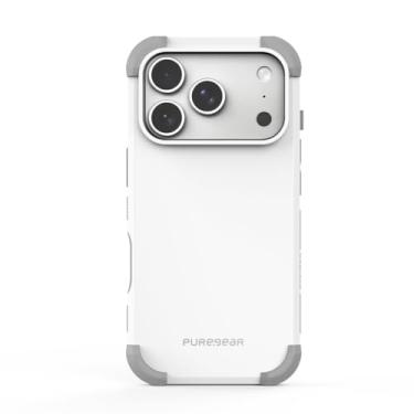 Imagem de PureGear Capa magnética DualTek para Apple iPhone 17 Pro Max, proteção aprovada e testada militar, compatível com MagSafe capa protetora resistente durável para iPhone 17 Pro Max MagSafe, branca