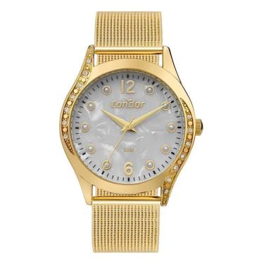 Imagem de Relógio Condor Feminino Ref: Co2035Nsu/4B Casual Mesh Dourado
