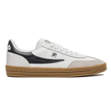 Imagem de Tênis Fila Fx Court 70 Vintage Masculino, 39, Branco, Preto