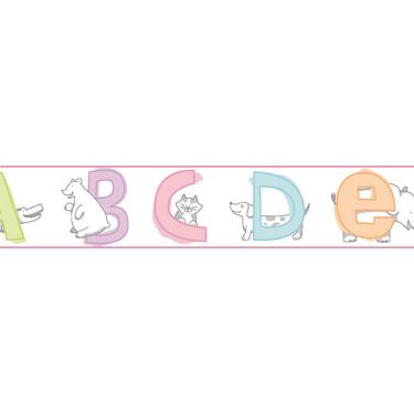 Imagem de Faixa de Parede Waverly Kids Animal Crackers WK6907BD