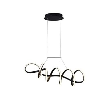 Imagem de PENDENTE ZIG PRETO E BRANCO (C)84CM (L)22CM (A)21CM 1X35W 3000K 1800LM