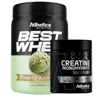 Imagem de Kit Best Whey Isolado 450g Pistache Creatina - Atlhetica-Unissex