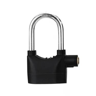 Imagem de Cadeado Com Alarme Para Moto E Bicicleta, Cadeado Antifurto à Prova D'áGua Com Chave E Alerta Sonoro, SegurançA Para Motocicleta, Bike, Garagem (Longo)
