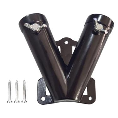 Imagem de Whtkoph Suporte para Bandeiras Fora de Casa, Suporte de Montagem Robusto E Estável Feito de Liga de Alumínio para Grades, Jardins, Cercas, Varandas E