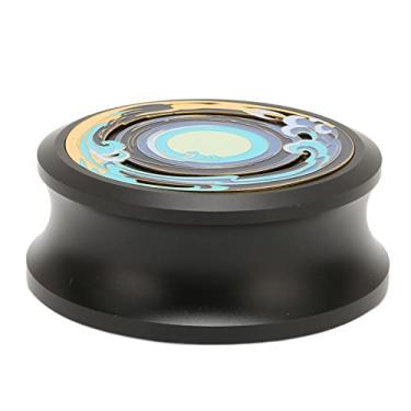 Imagem de BAFOVY Lp Vinil Turntables Disco Estabilizador Profissional Registro Braçadeira de Peso Com Almofada Inferior de Silicone para Amortecimento de Vibração (Preto)