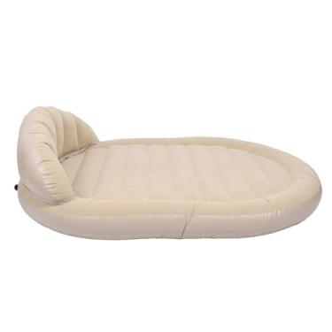 Imagem de Acouto Colchão Inflável de Acampamento para 2 Pessoas, Cama de Viagem à Prova Vazamentos Com Blusa Pelúcia e Encosto - Ideal para Aventuras Em Casa e Ao Ar Livre