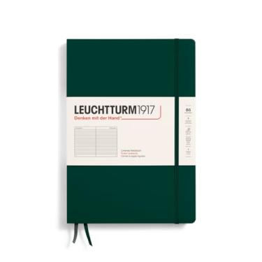 Imagem de LEUCHTTURM1917 - Caderno de composição de capa dura B5-219 páginas numeradas para escrita e diário (verde floresta, pautado)