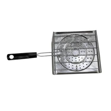 Imagem de YIJU Torradeira de pão para acampamento, grelha para cozinhar e suporte de acampamento ao ar livre com alça para mochila