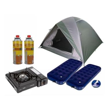 Imagem de Barraca Guepardo News Vênus Ultra Pro 3+2 Colchão+fogareiro+