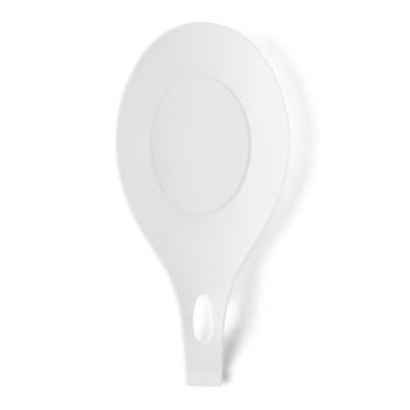 Imagem de Descanso de colher de silicone para balcão de cozinha, suporte de colher de cozinha resistente ao calor, branco
