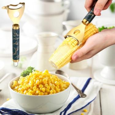 Imagem de Raladores de alimentos de aço inoxidável ferramenta durável para remoção sem esforço de grãos de milho