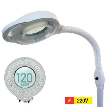 Imagem de Lupa Luminária 120 Led 220V Haste Flexível Estética Aumento GT644-2 - 
