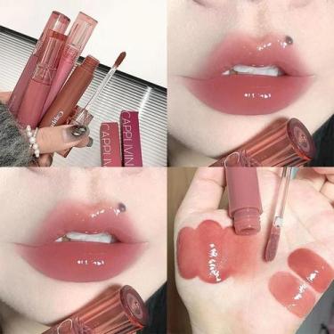 Imagem de Batom Líquido Matte com Efeito Gloss - Maquiagem para Mulheres, Tamanh