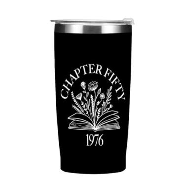 Imagem de Copo vintage 1976 para pais amantes de livros avós amigo leitor, presentes de aniversário de 50 anos para ele, decoração de aniversário de 50 anos, copos de Natal, caneca de café isolada de 590 ml