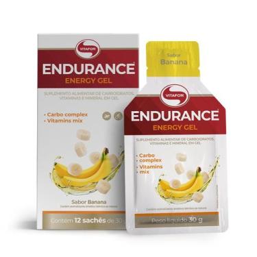 Imagem de Endurance Energy gel (12 sachês de 30g) Vitafor, Banana