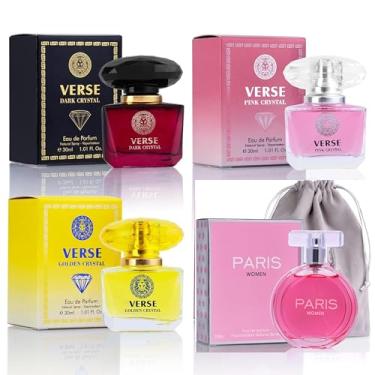 Imagem de NovoGlow Paris Women - Perfume Eau De Parfum Spray, fragrância para mulheres - Daywear, conjunto diário casual de colônia com bolsa de camurça Deluxe - garrafa de 3,4 onças - presente de beleza EDP ideal para aniversário, aniversário