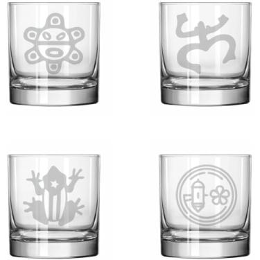 Imagem de MIP Conjunto de 4 copos de 325 ml Rocks Whiskey Glass Gift Coleção Porto Rico