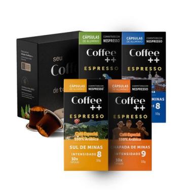 Imagem de Kit de Cápsulas de Café Coffee Mais, compatível com Nespresso, contém 