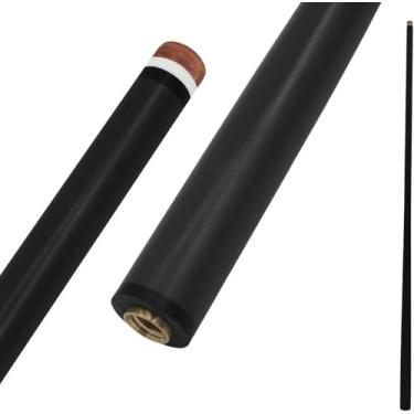 Imagem de Eixo de taco de sinuca de fibra de carbono - Eixo de vara de piscina de baixa deflexão de 11,8 mm com ponta de carbono puro de 3 mm e virola preta/branca - eixo de substituição profissional para